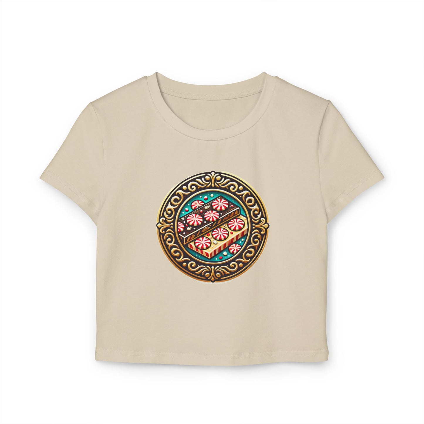 Peppermint bark Women's Baby Tee