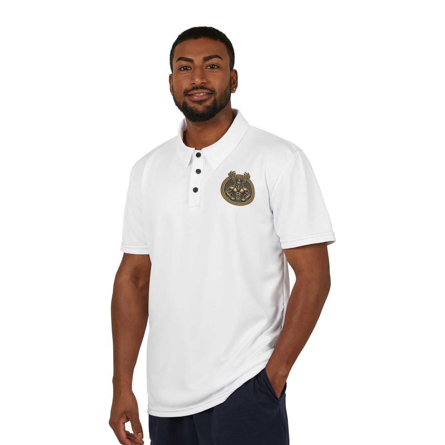 GOLDEN SPIRIT Unisex Polo Shirt (AOP)