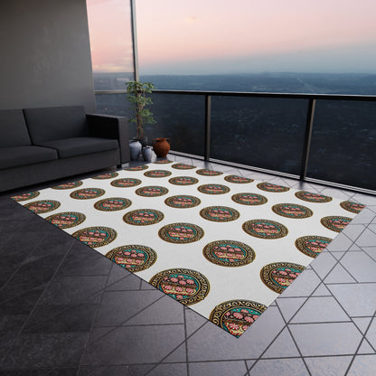 Peppermint bark Outdoor Rug