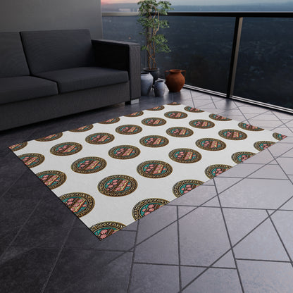 Peppermint bark Outdoor Rug