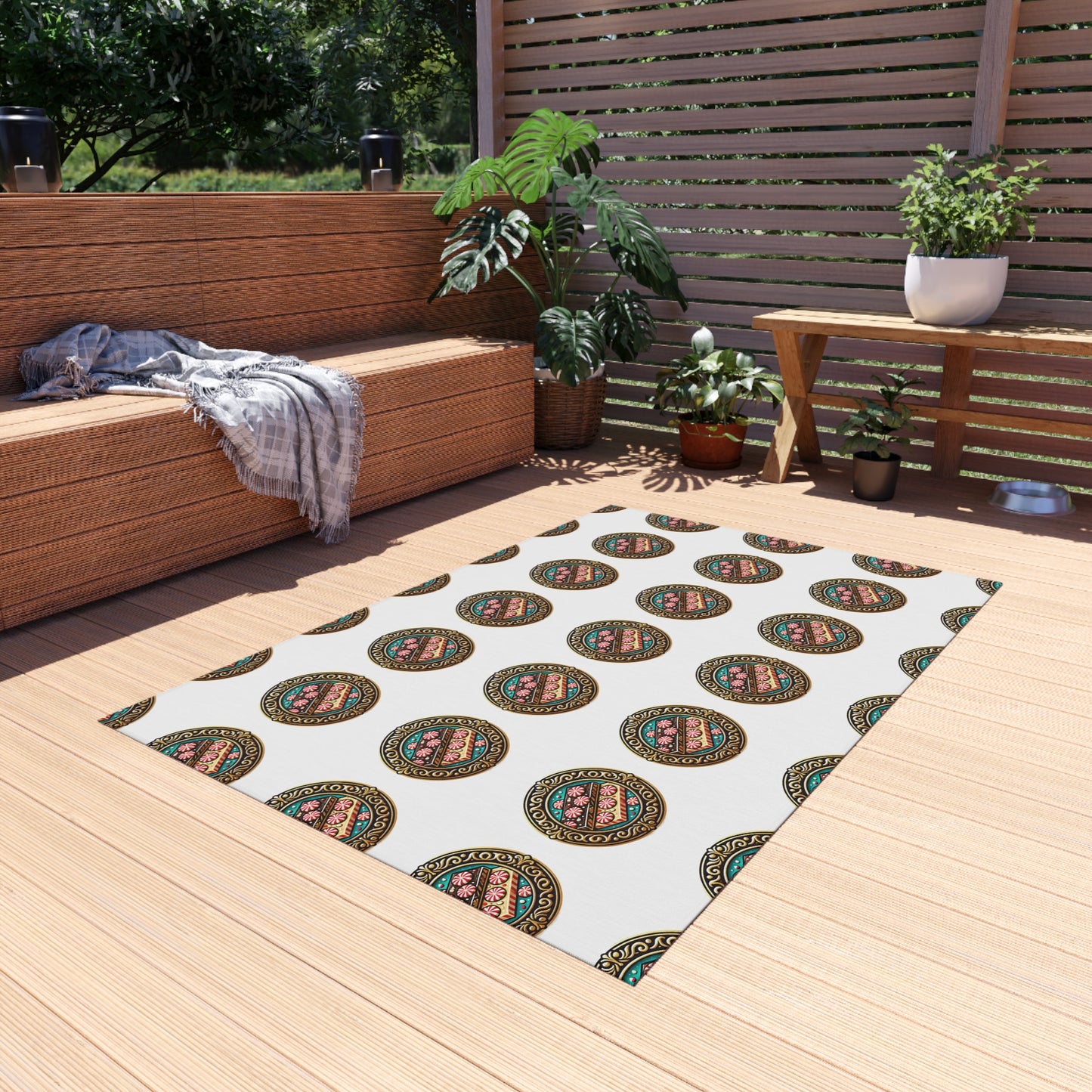 Peppermint bark Outdoor Rug