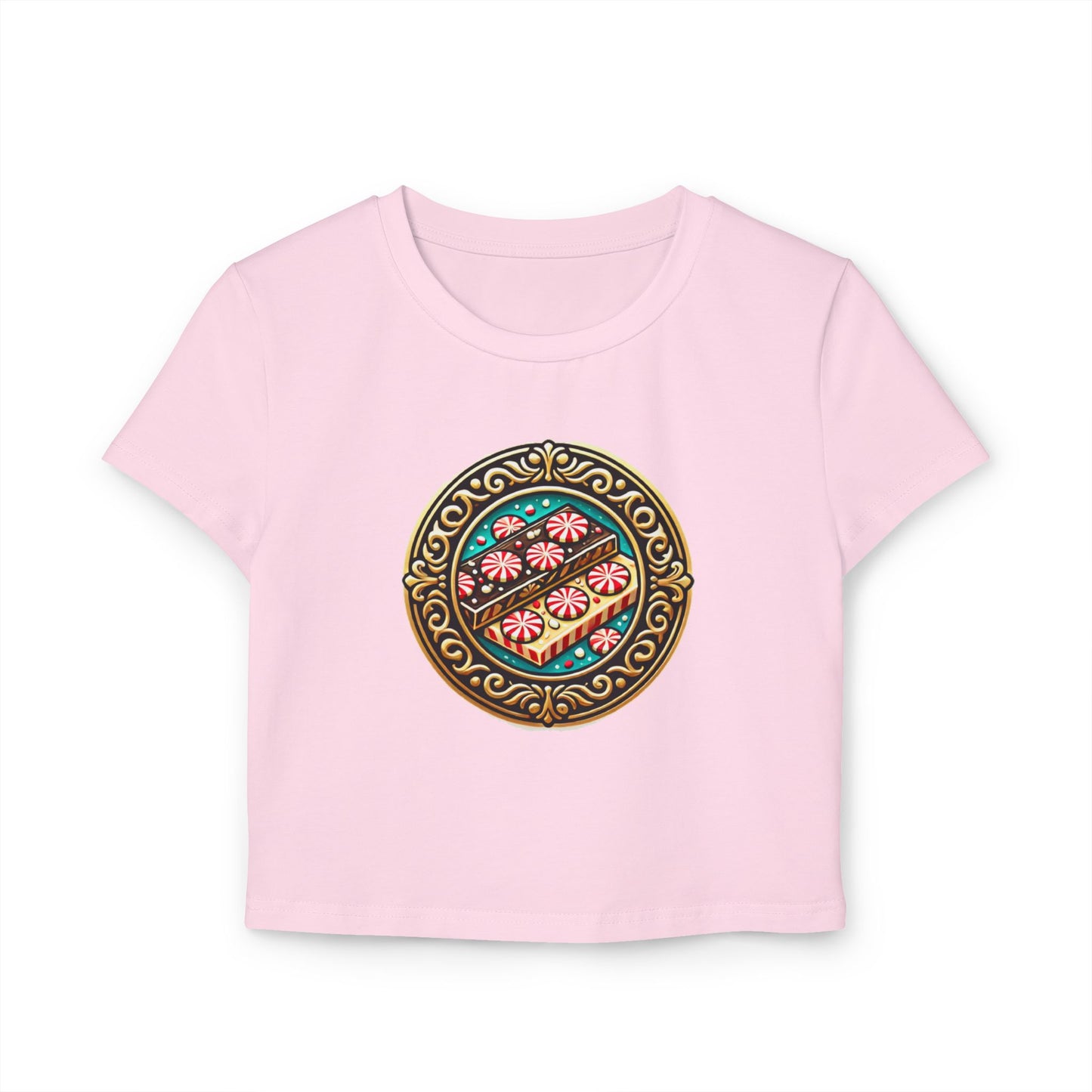 Peppermint bark Women's Baby Tee