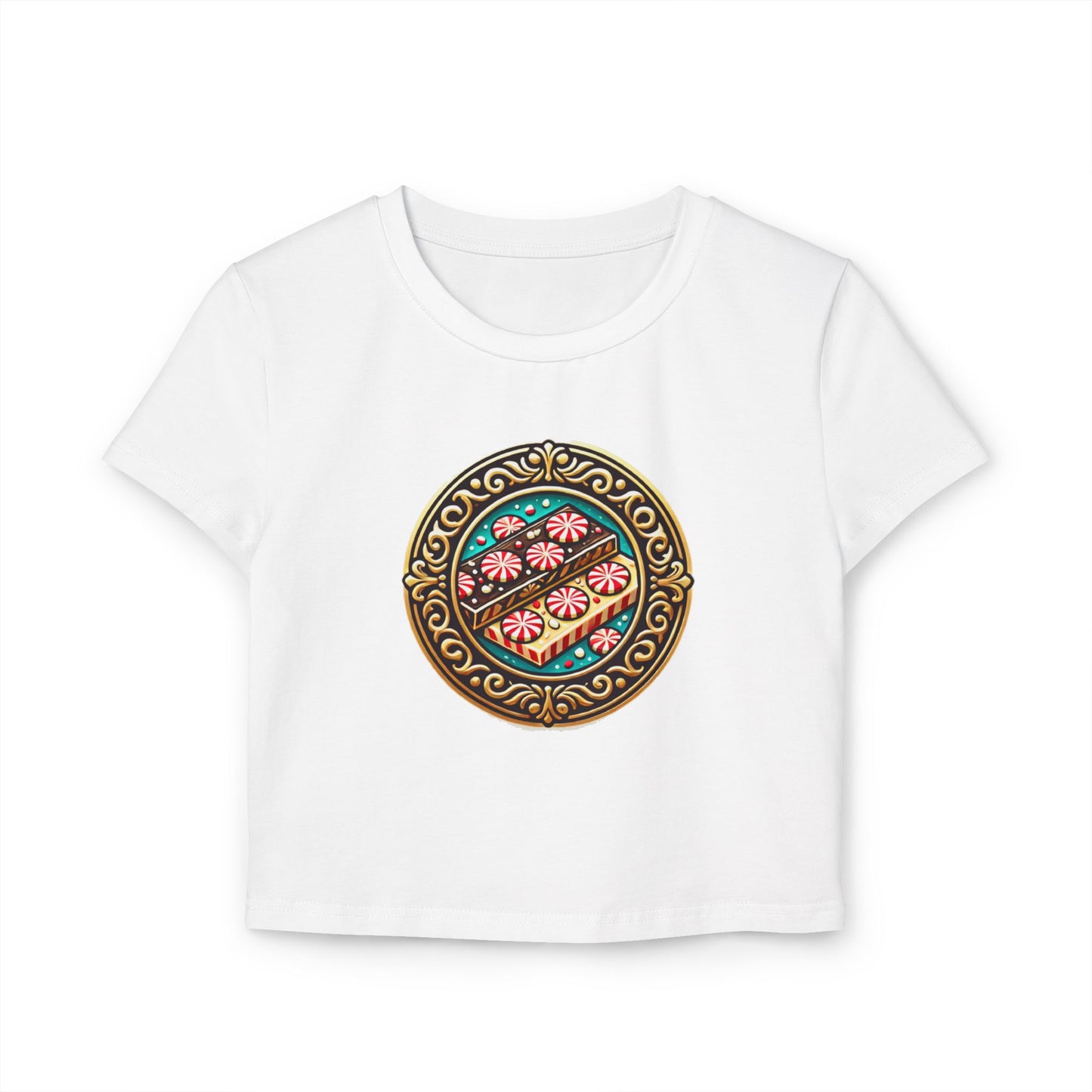 Peppermint bark Women's Baby Tee