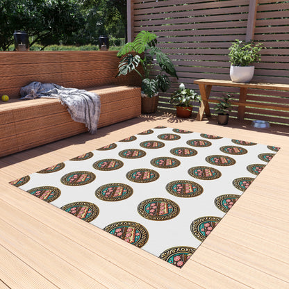 Peppermint bark Outdoor Rug