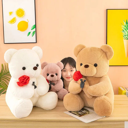 BEAR TEDDY REDROSES 25 CM