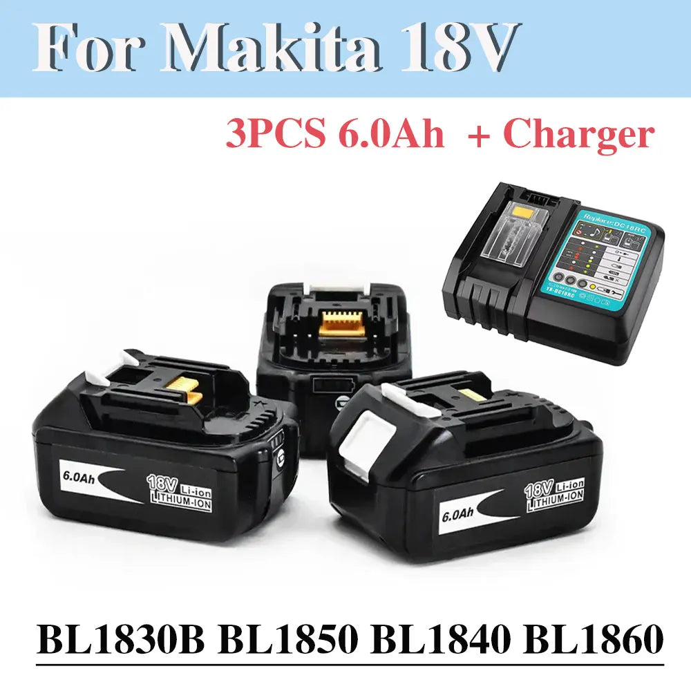 MAKITA ORIGINAL Lithium Ion Rechargeable Battery 18V6.0Ah