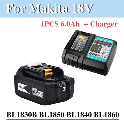 MAKITA ORIGINAL Lithium Ion Rechargeable Battery 18V6.0Ah